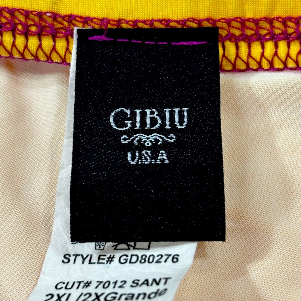 Gibiu Pink and Yellow Off the Shoulder Sundress for spring and summer wear. - Picture 4 of 12